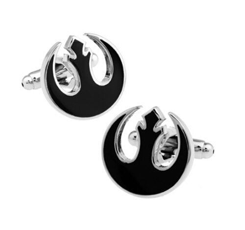 Boutons de Manchette Noir Star Wars Rebel