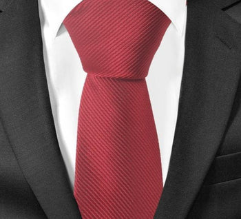 Cravate Slim Bordeau - Cravate Prestige