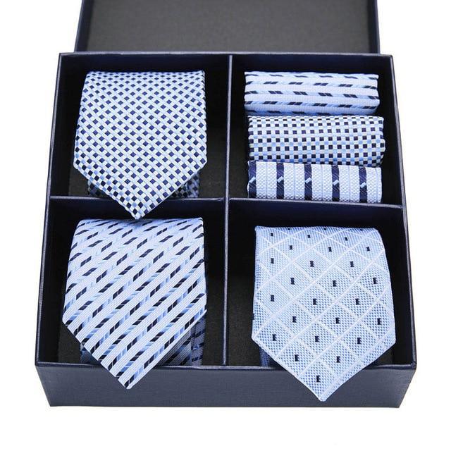 Coffret de Cravates Trio Bleu Clair - Cravate Prestige
