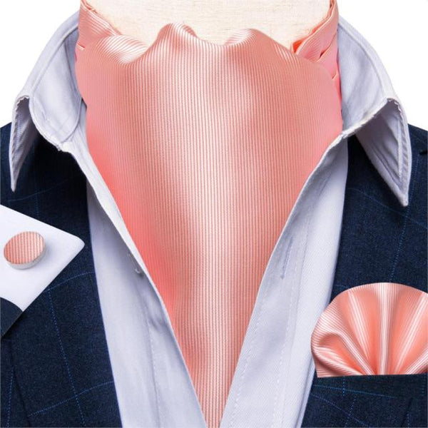 Salmon Pink Ascot Tie